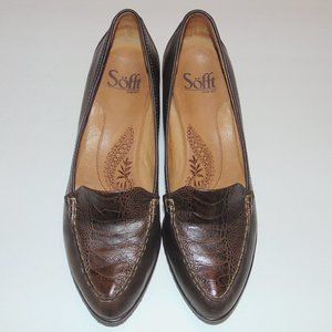 Sofft Avant reptile toe top Leather pumps size 7.5